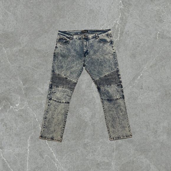 Ribbed Motorcycle Jeans - Picture 1 of 3